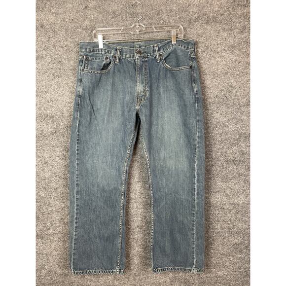 Levis 559 Jeans Men's 36x30 Blue Relaxed Straight Leg Stretch Denim Flex - Picture 1 of 15